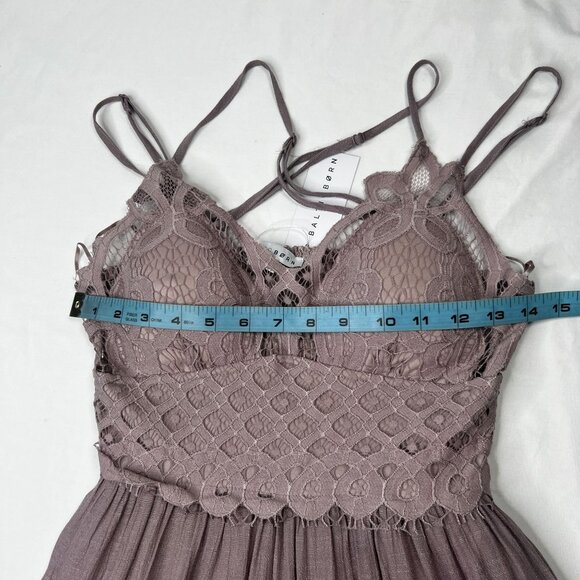 NWT Baltic Born Summerlin Lace Top Maxi Dress Dusty Mauve Lilac Small - Picture 9 of 14